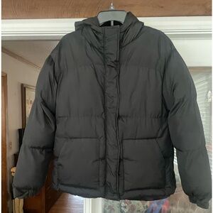 Misguided hooded women's winter puffy coat.